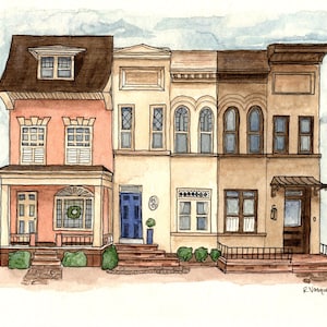 The Fan District: A Richmond, VA inspired Watercolor Print