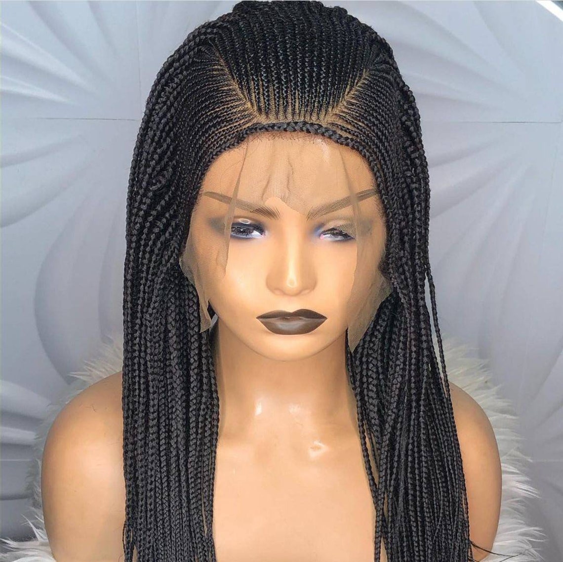 Braided wig Nigerian Woman Braided wigs for Black woman Etsy