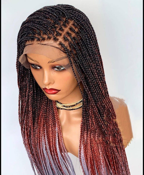 Knotless Braided wig Nigerian Woman Braided wigs for Black Etsy