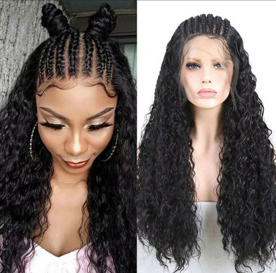Braided wig Nigerian Woman Braided wigs for Black woman Etsy