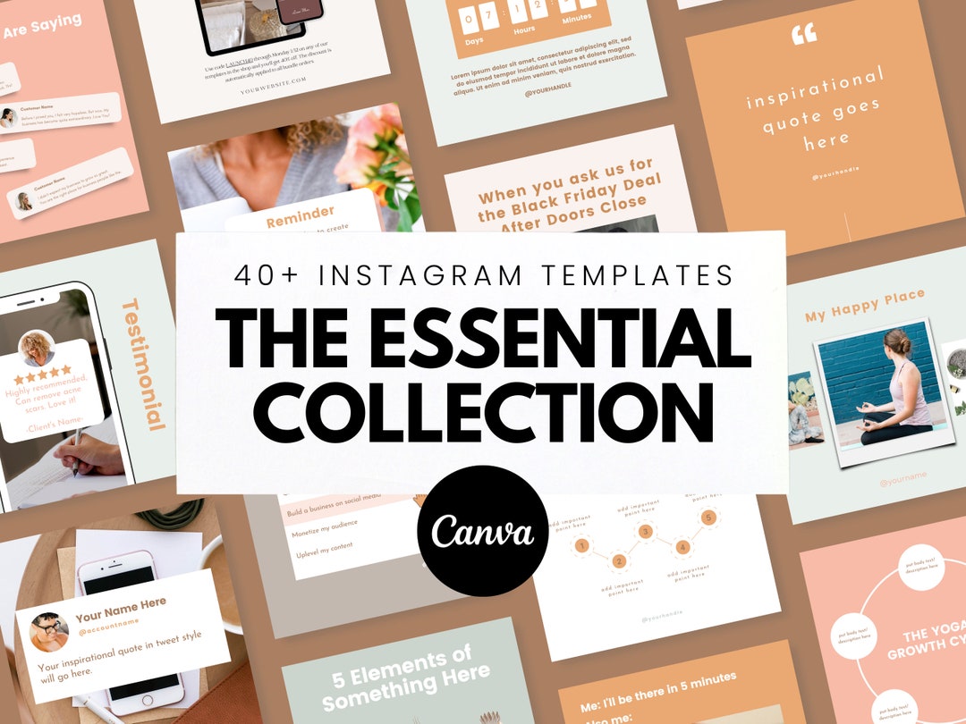 The Essential Collection, Canva Templates, Instagram Template ...