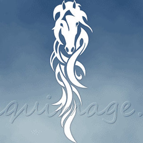 Horse Car Decal Etsy
