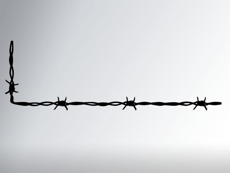 Barbed Wire Vinyl Decal Car Window Sticker Design for Truck Etsy