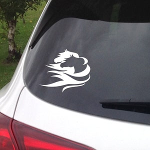 Shadow horse vinyl decal, car window sticker, design for truck or trailer image 3