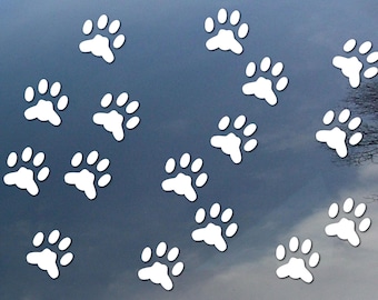 Cat paws vinyl decal, car window sticker, design for truck or trailer