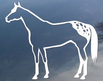 Appaloosa horse vinyl decal, car window sticker, design for truck or trailer