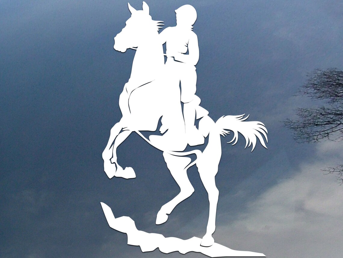 Endurance Rider Horse Vinyl Decal, Car Window Sticker, Design for Truck ...