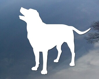 Labrador Retriever vinyl decal, dog car window sticker, design for truck or trailer