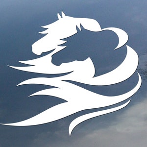 Shadow horse vinyl decal, car window sticker, design for truck or trailer