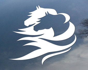 Shadow horse vinyl decal, car window sticker, design for truck or trailer