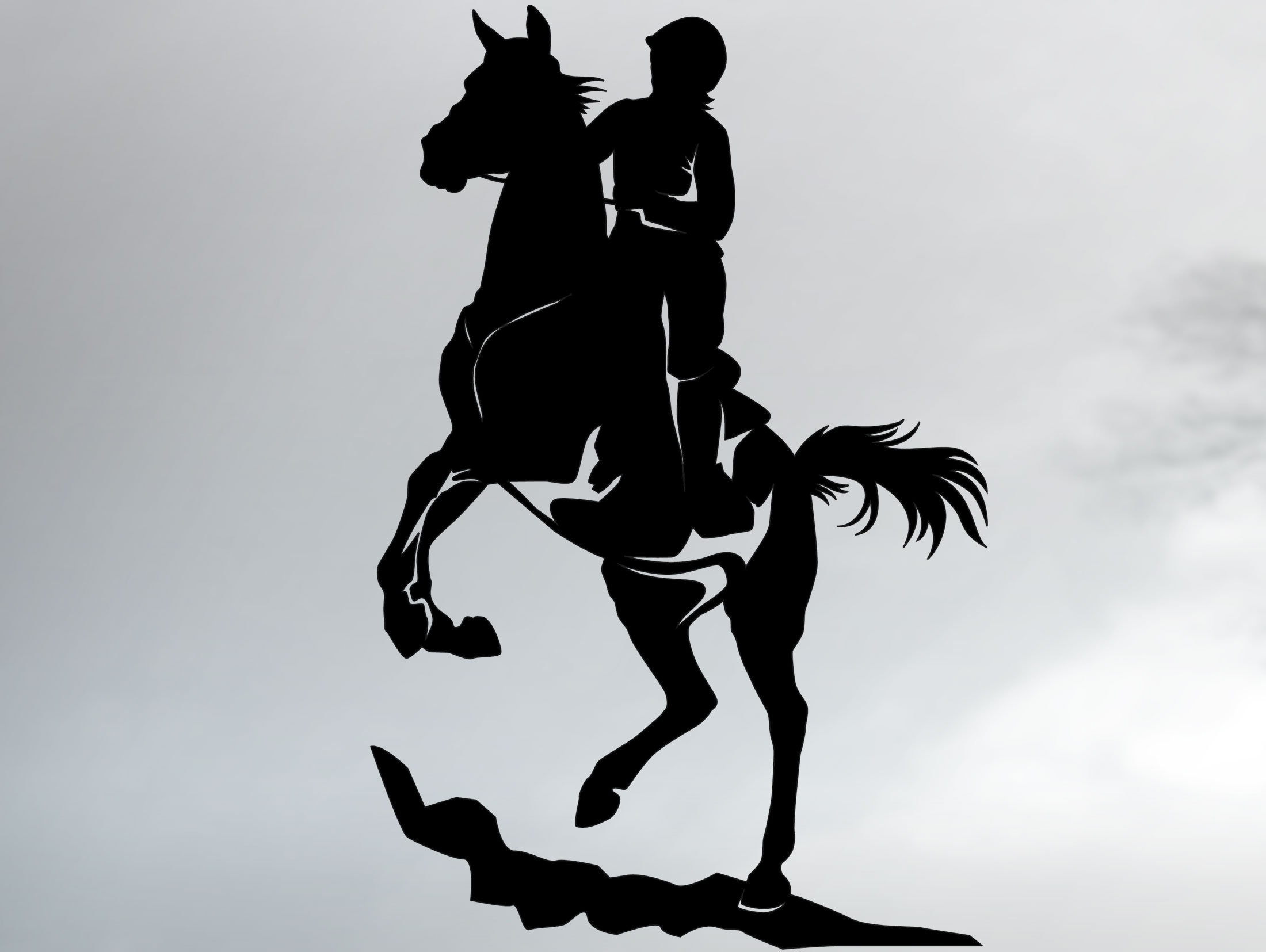 Endurance Rider Horse Vinyl Decal, Car Window Sticker, Design for Truck ...