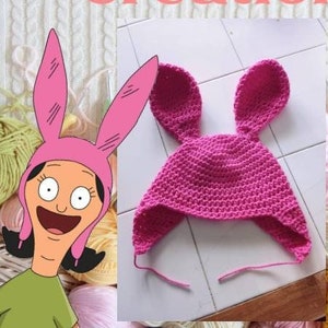 PDF Crochet Pattern Bob's Burgers: Louise Hat - TODDLER SIZE