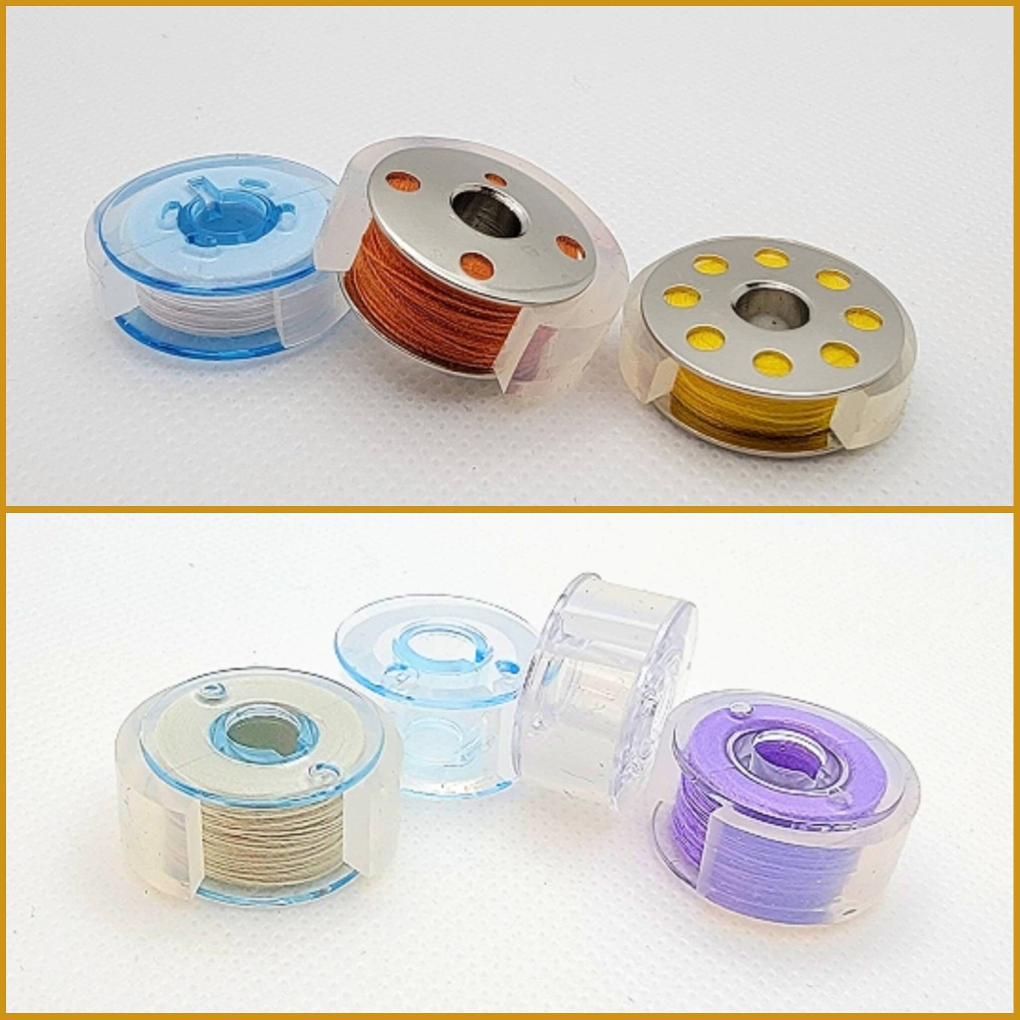 Bobbin Thread Savers Huggers Clips Clear Flexible Silicone Etsy.de