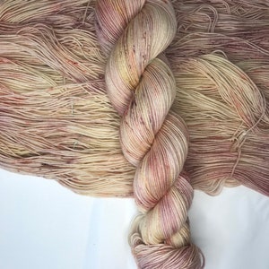 Hand dyed merino/ nylon yarn “Timeless Elegance” 4 ply  100 grams 425 meters