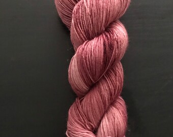 Hand dyed 4 ply sock yarn “Dried Roses” 100 grams 420 meters