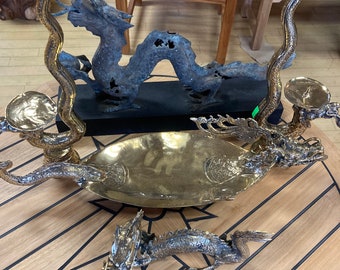 Metal Cast DRAGONS! Bronze, Brass, Candlestick Holders and More!
