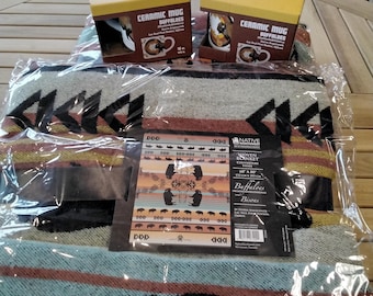 Native NW "BUFFALOES" Gift Bundle! Blanket + Mug!