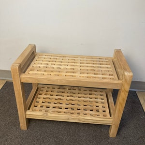 Teak Shower Stool Robust! 24&quot;