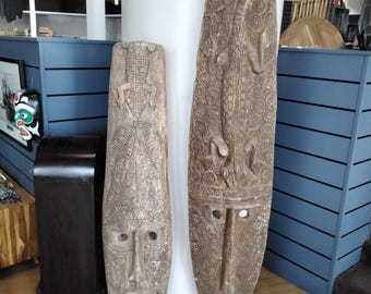 Native Style Gecko Mask w/ stand from Timor Unique!