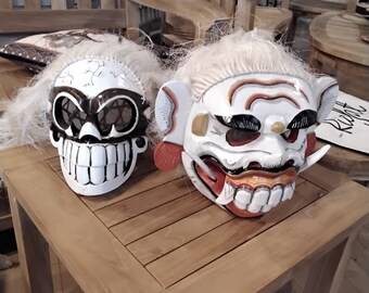 Vudu and Barong Masks! W/ Hair and All!