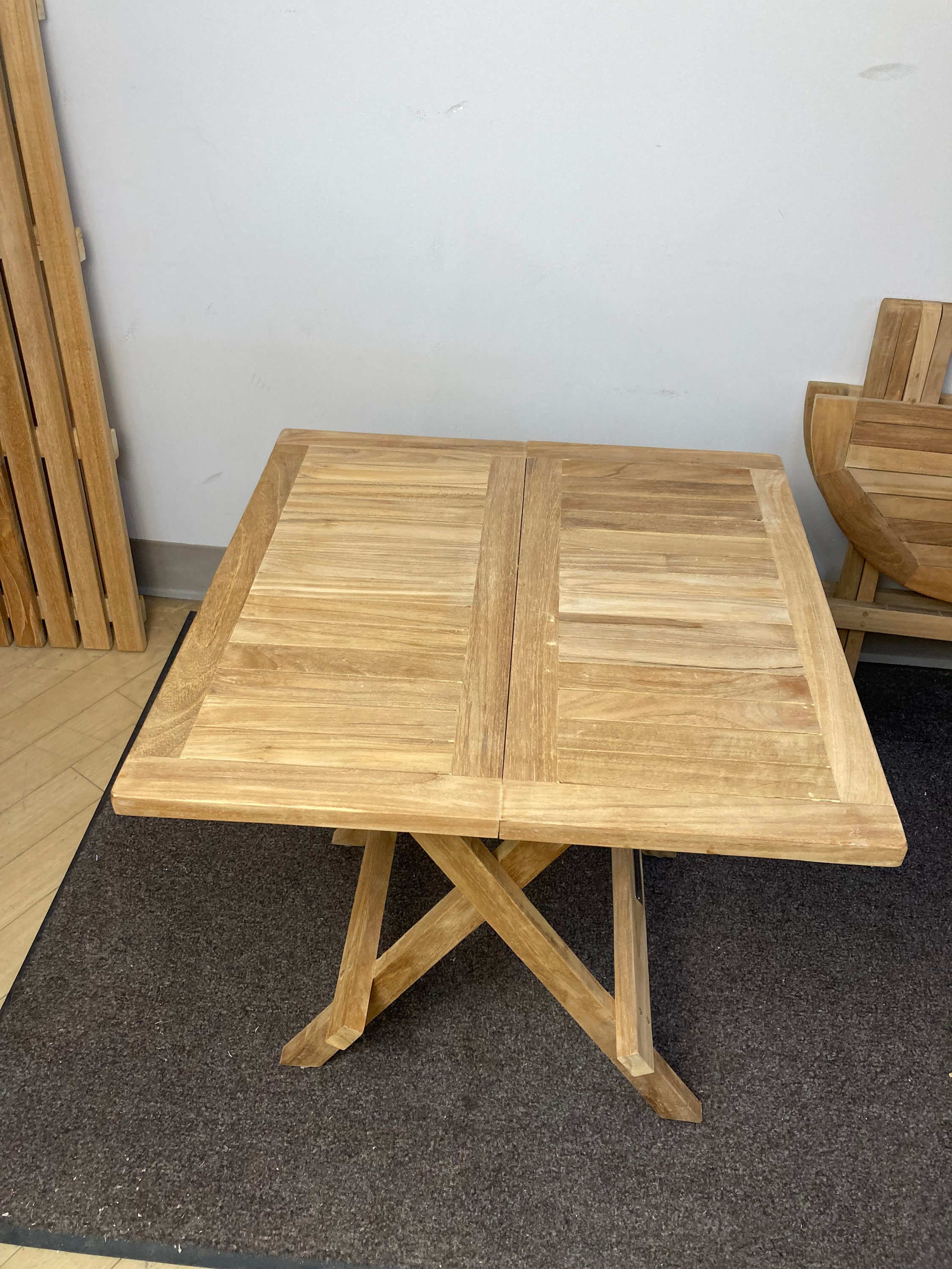 Handcrafted Folding Teak Table Top With Wing Support 680/340x500,  680/340x750,680/340x1000mm Marine Boat RV 