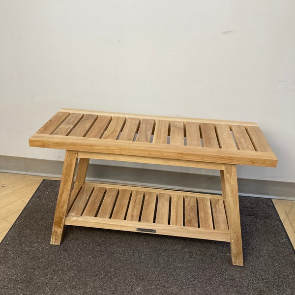 Teak Shower Bench - Etsy