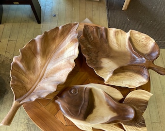 Monkeypod Wood Carving Trays!