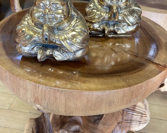Solid Brass PRAYING BUDDHA - Great Detail!