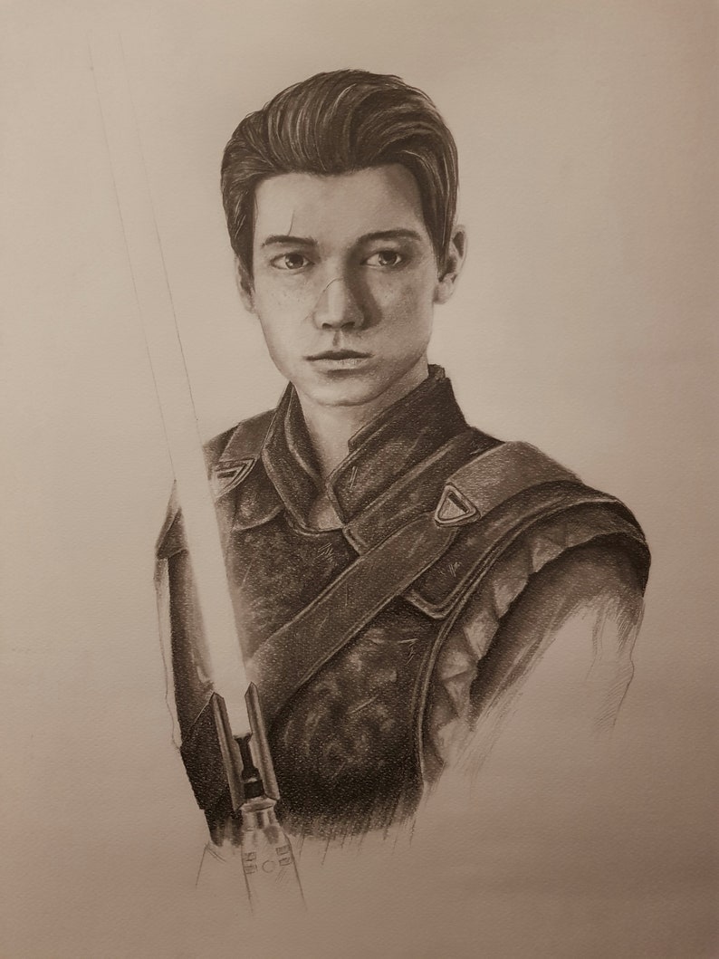 Cal Kestis Pencil Drawing Art Print Etsy Singapore