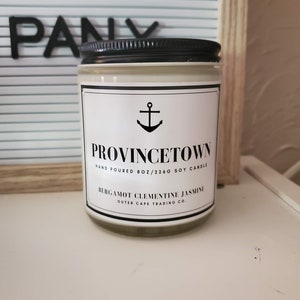 Provincetown Soy Wax Wooden Wick Candle