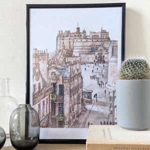 Edinburgh Castle -  Watercolour Print