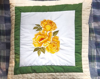 Quilted pillow sham | Etsy Quilted pillow sham | Etsy