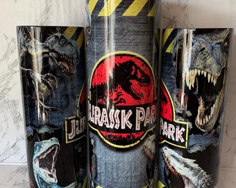 Jurassic Park Red T-Rex Pattern Logo THERMOS STAINLESS KING Stainless Steel Travel Tumbler 16oz Vacuum insulated & Double Wall Jurassic Park Red T-Rex Pattern Logo THERMOS STAINLESS KING Stainless Steel Travel Tumbler 16oz Vacuum insulated & Double Wall