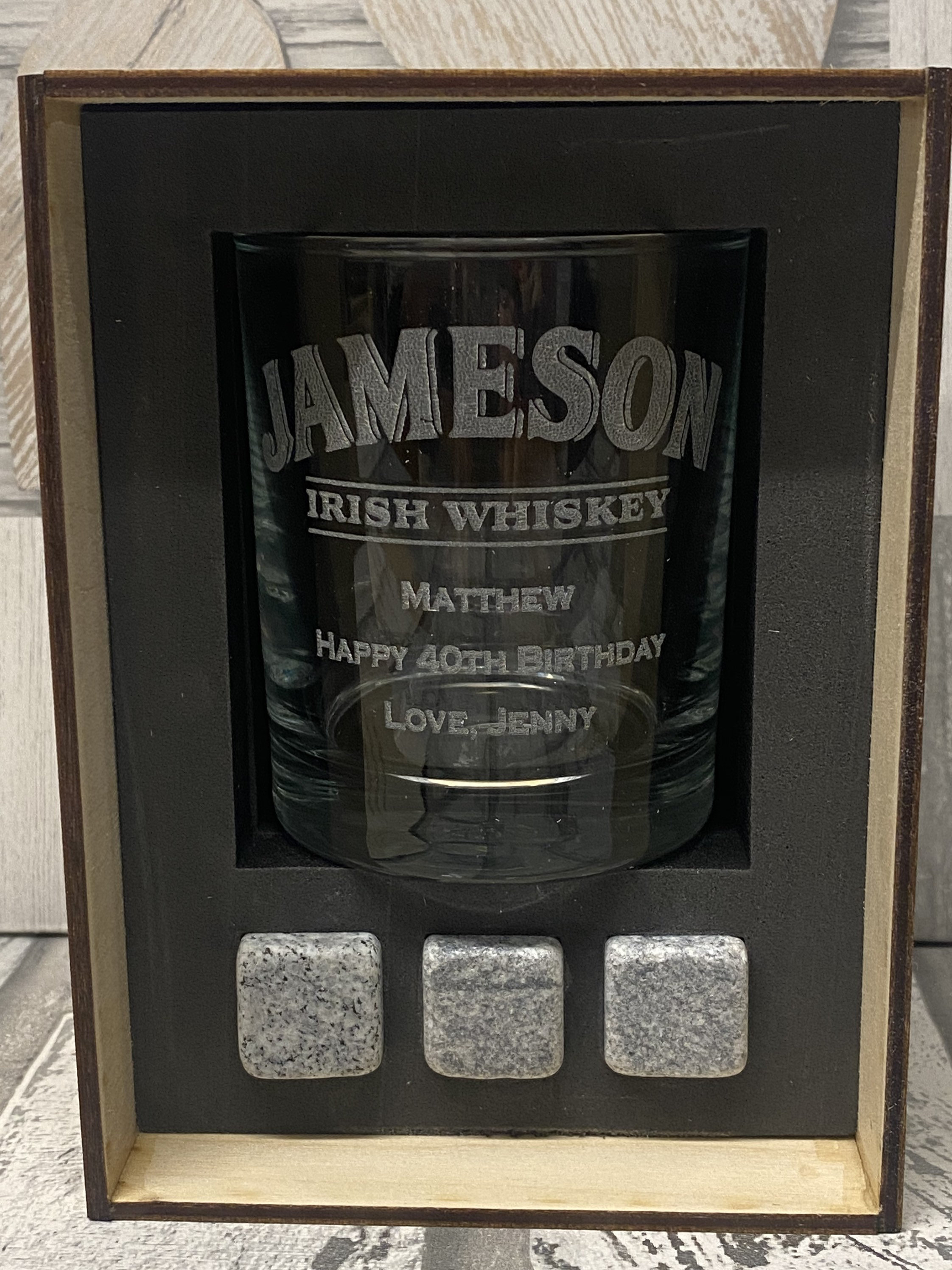 Top valentine's day gift ideas for him Personalised Jameson Whiskey Glass Gift Set Custom Whiskey - Etsy UK