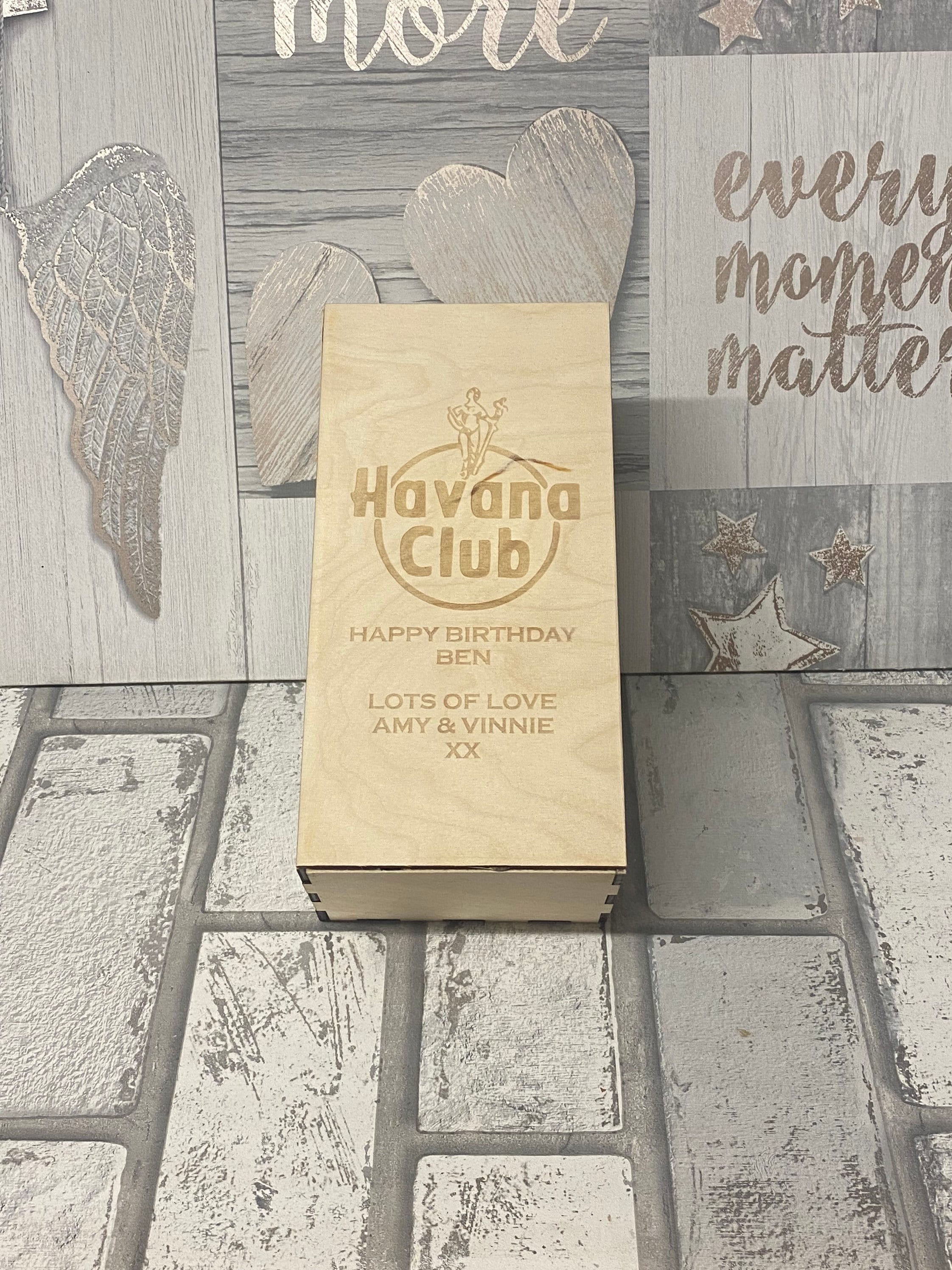 Personalised Havana Club Rum Glass. Custom Rum Glass Birthday Etsy