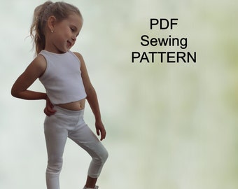 Sports suit for kids - PDF Pattern, Girl’s suit sewing pattern, pdf patterns kids, girls sewing patterns, clothing patterns PDF