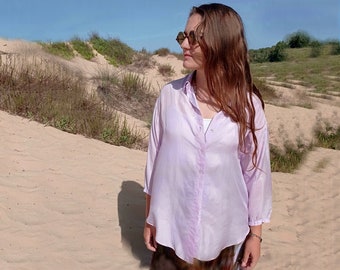 PDF pattern of  women's oversized shirt, PDF pattern plus size women clothing, pdf pattern for women, PDF sewing patterns