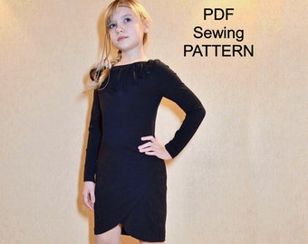 Dress fringe neck  PDF pattern, Ethnic dress pattern, Girl dress pattern, PDF pattern, sewing patterns for girl, clothing patterns pdf