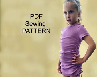 Girl’s smart dress  PDF Sewing pattern, PDF pattern for girls, pdf patterns for kids, girls sewing patterns, pdf pattern blouse, pdf pattern