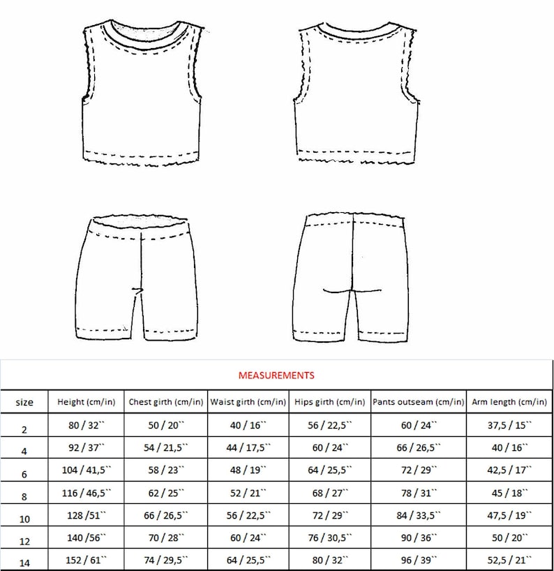 Sports suit for kids PDF Pattern, Girls suit sewing pattern, pdf patterns kids, girls sewing patterns, clothing patterns PDF image 2