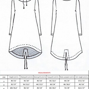 Turtleneck dress for girls PDF sewing pattern PDF pattern | Etsy