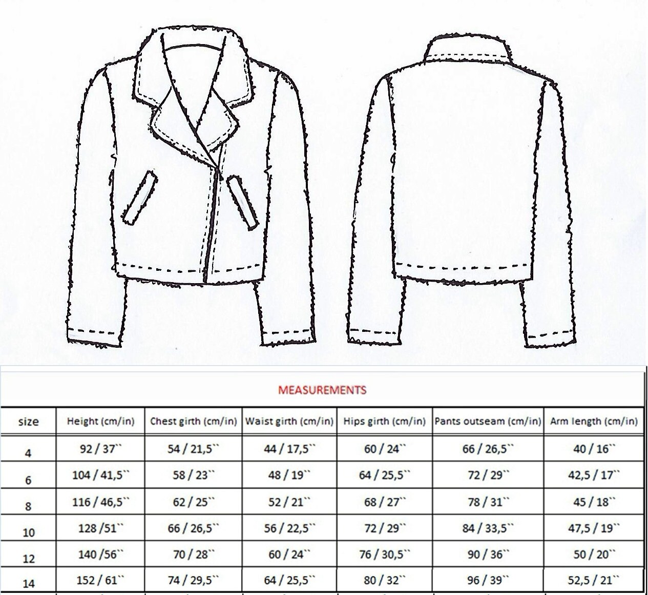 Faux Fur Biker Jacket PDF Sewing Pattern PDF Pattern for - Etsy