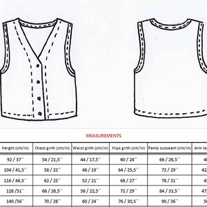 Girls sleeveless top pdf Pattern, PDF pattern for girls, clothing pattern s PDF, girls sewing patterns, pdf pattern blouse image 2