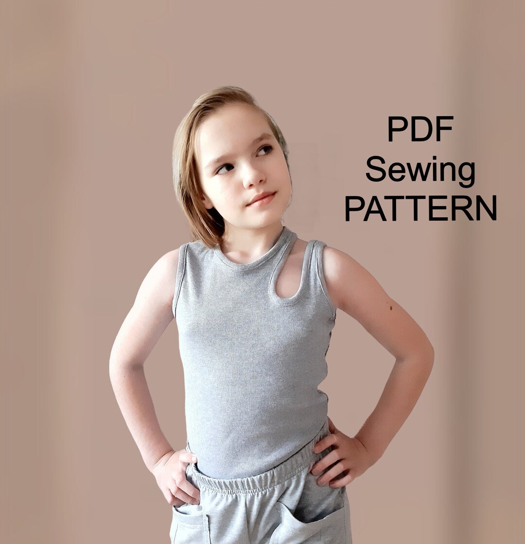 Tank Top PDF Sewing Pattern, Diy Clothing, PDF Pattern for Beginners ...