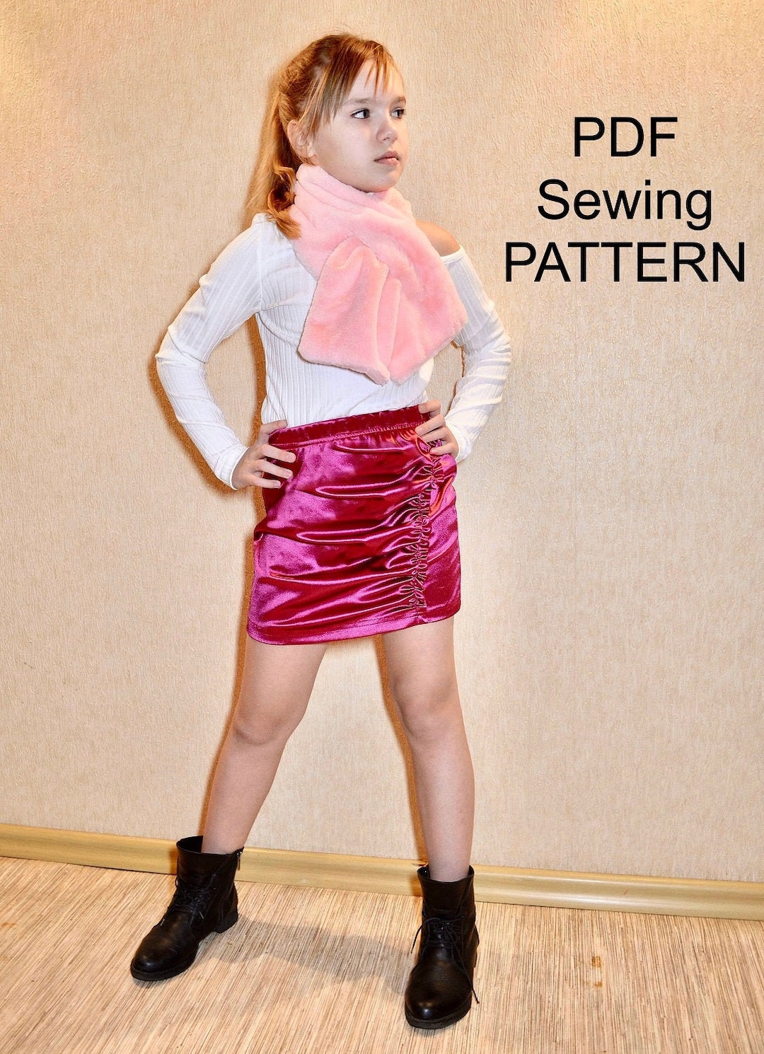 PDF Pattern of Skirt, Skirt Pdf Pattern, Girl Skirt Pattern, PDF ...