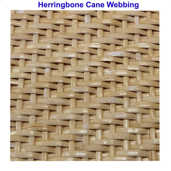 Pre-Woven Herringbone Mat Rattan Cane Webbing, Wide 24
