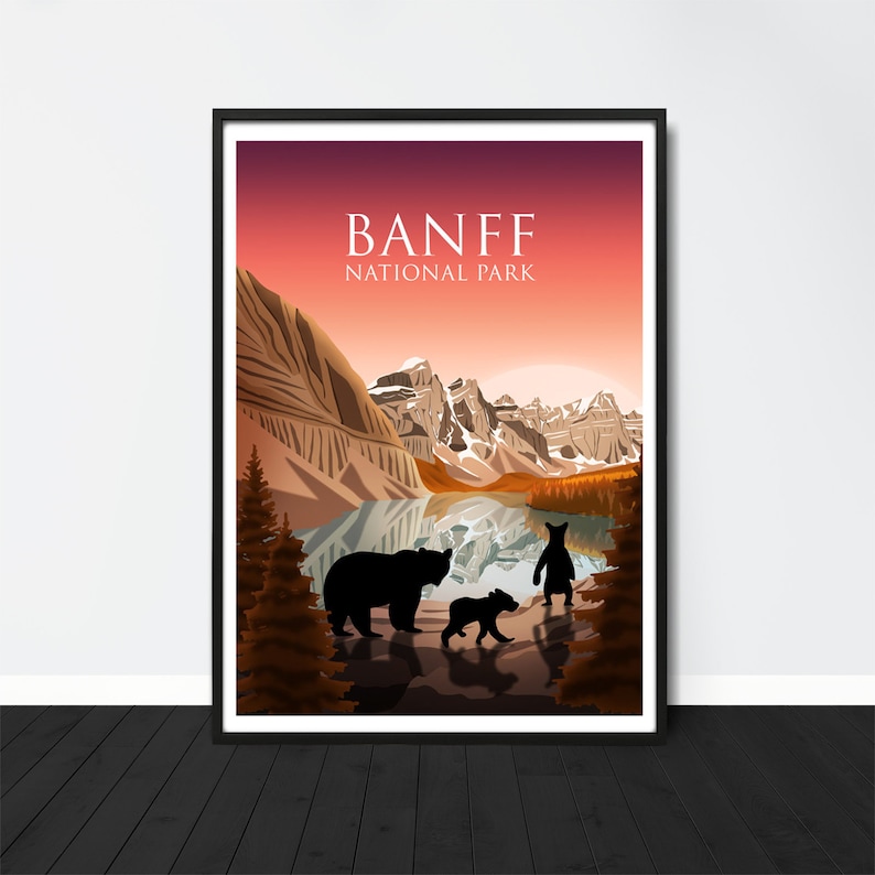 Alberta/'s Rockies Canada Canada Print National Park Canada Art Banff Banff Print National Park Poster Banff Poster Moraine Lake