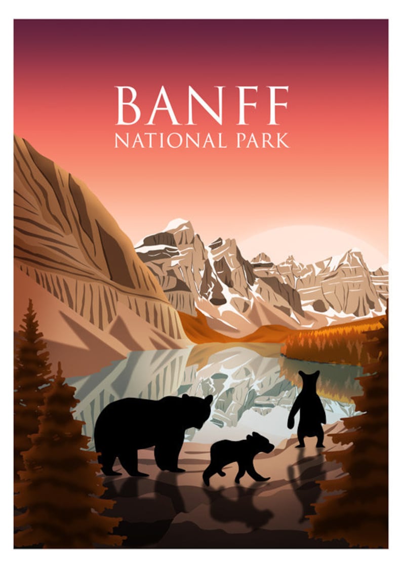 Alberta/'s Rockies Canada Canada Print National Park Canada Art Banff Banff Print National Park Poster Banff Poster Moraine Lake