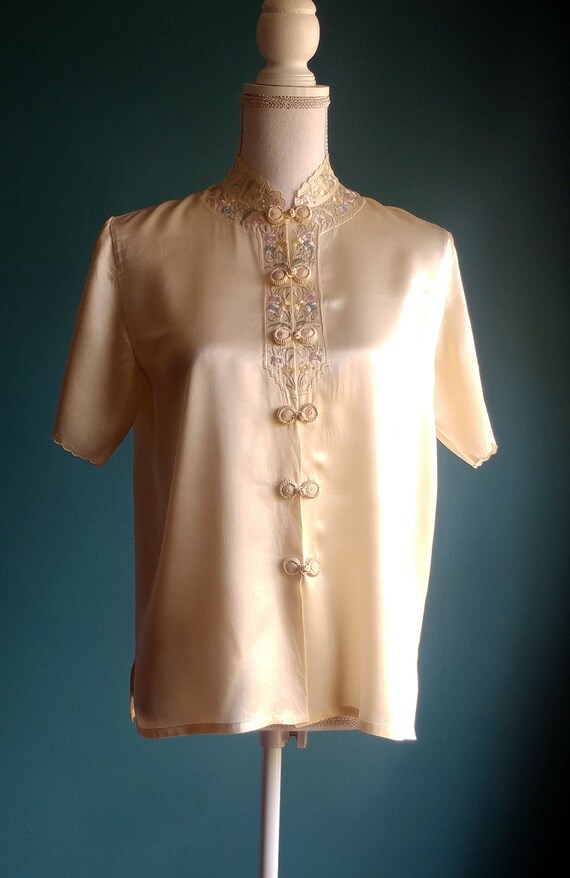 Silk Pajama Blouse