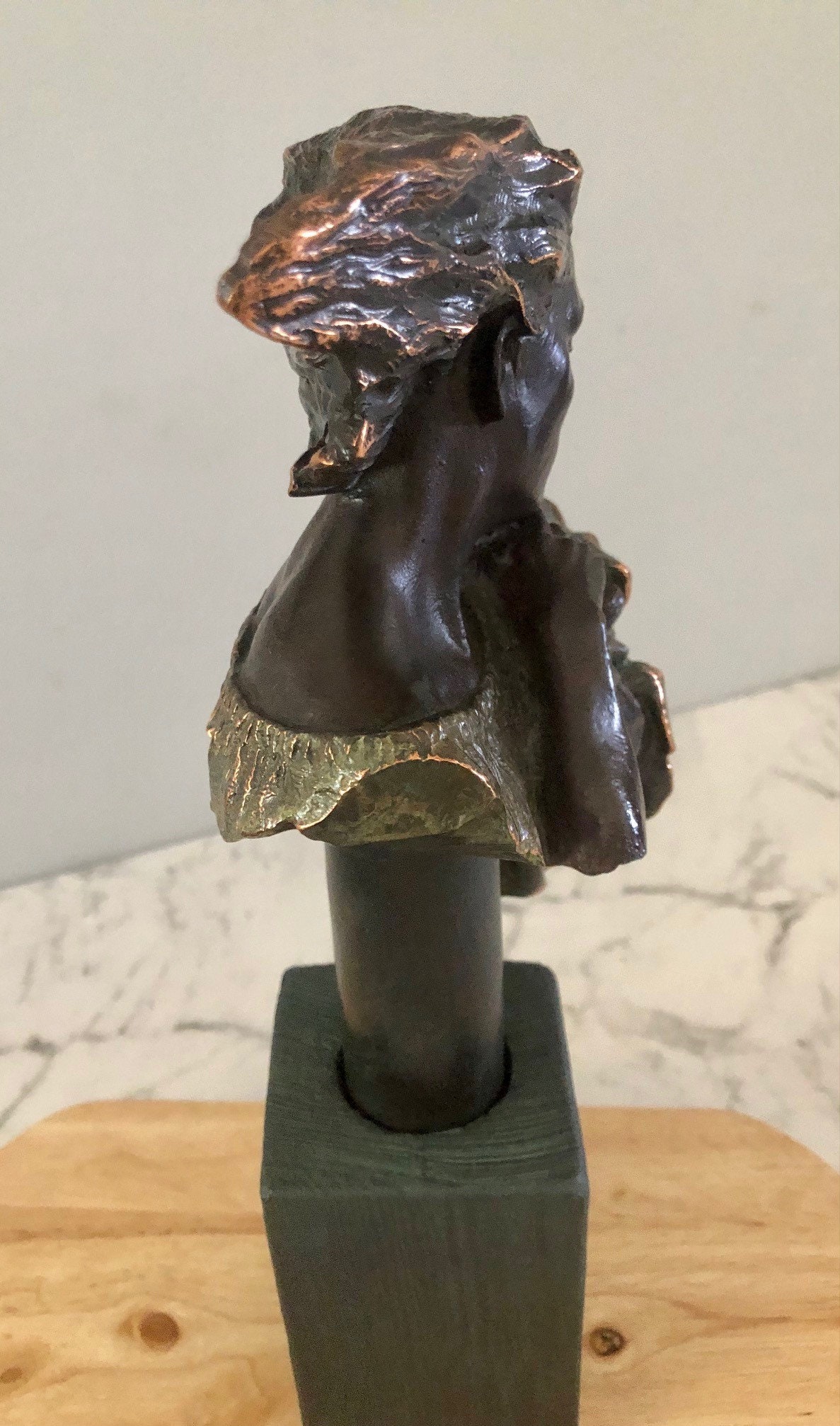 Modern Bronze Figurine With Copper Effect. Mother and Child. Etsy UK